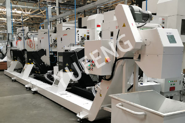 生产线集中排屑